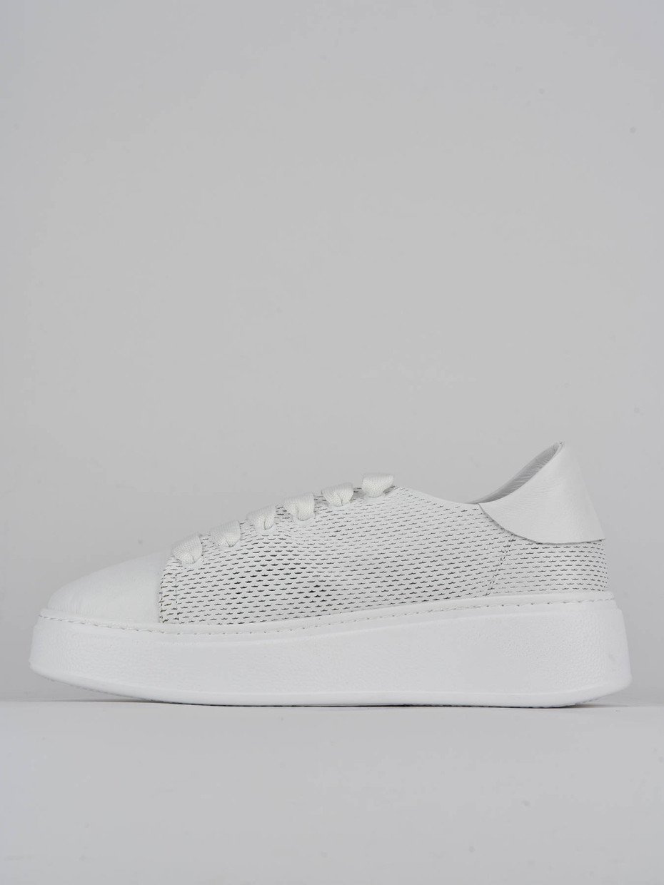 Sneakers pelle bianco