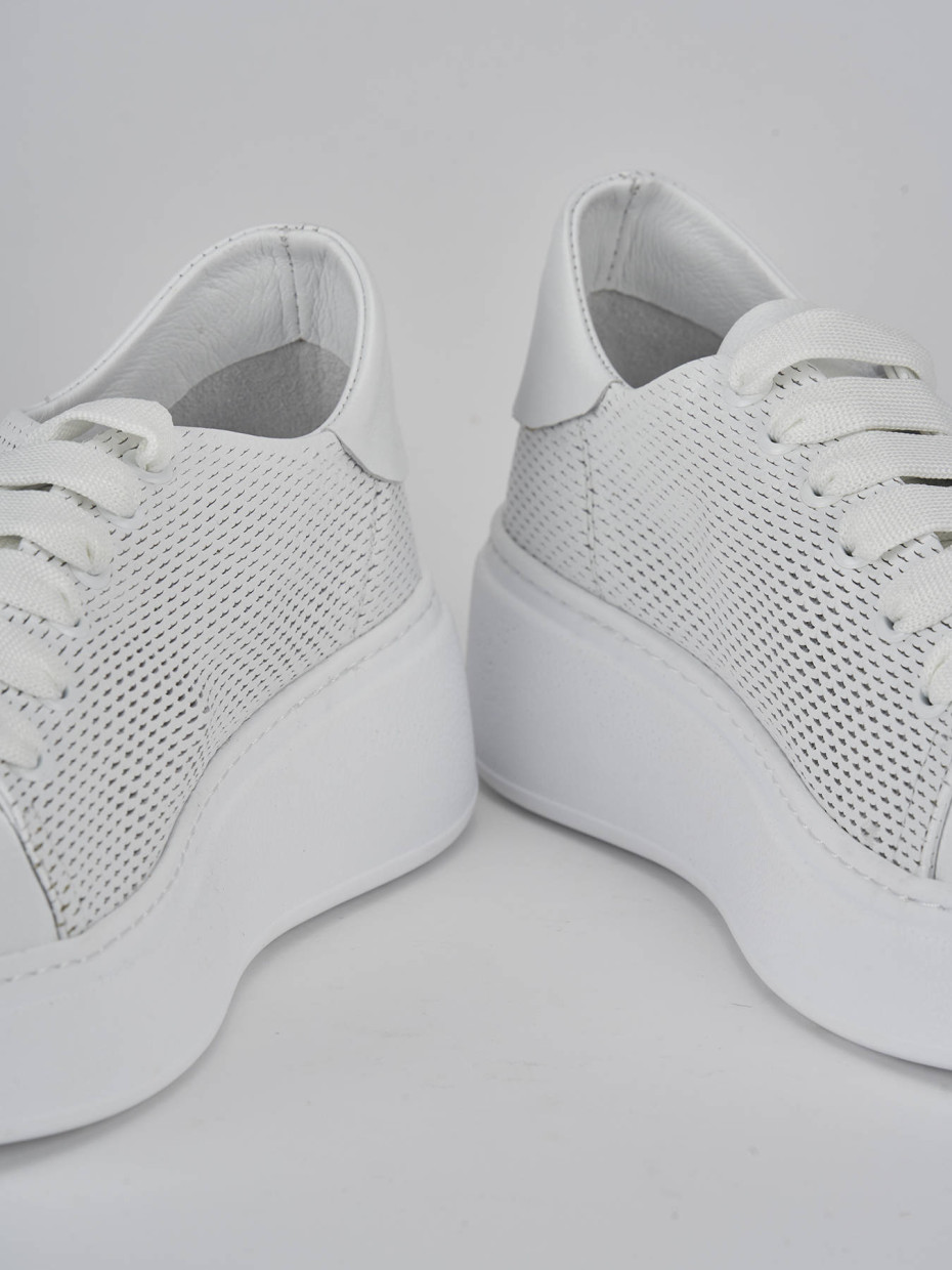 Sneakers pelle bianco