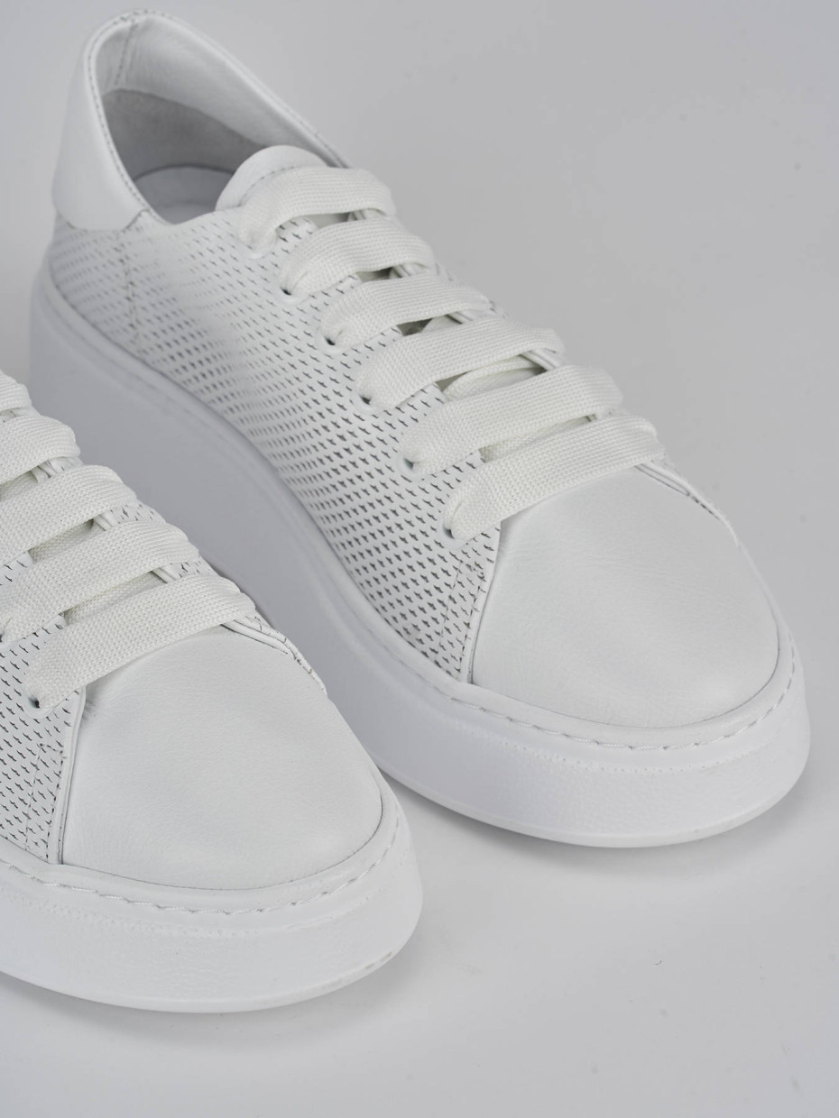 Sneakers pelle bianco