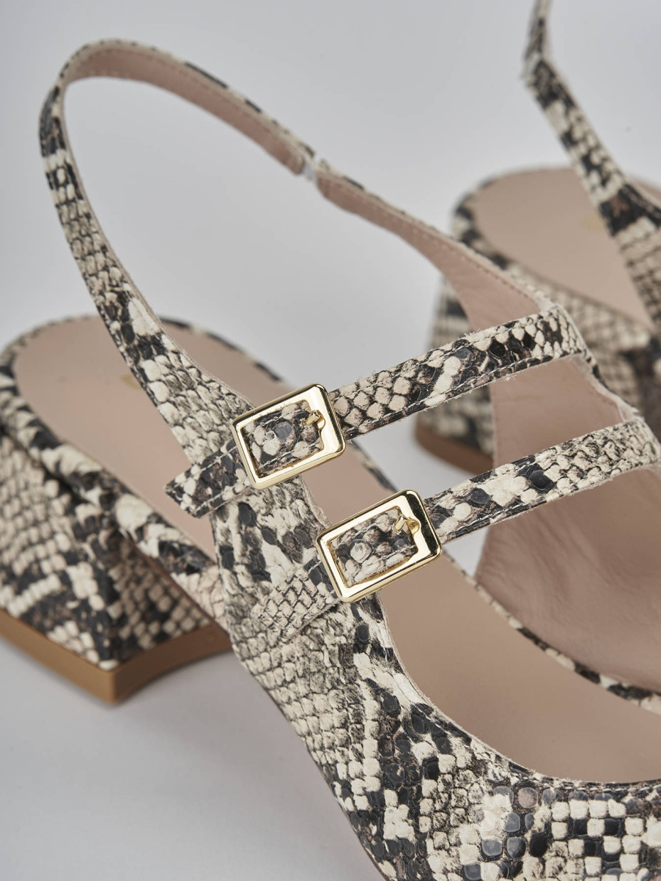 Decollete pitone best sale