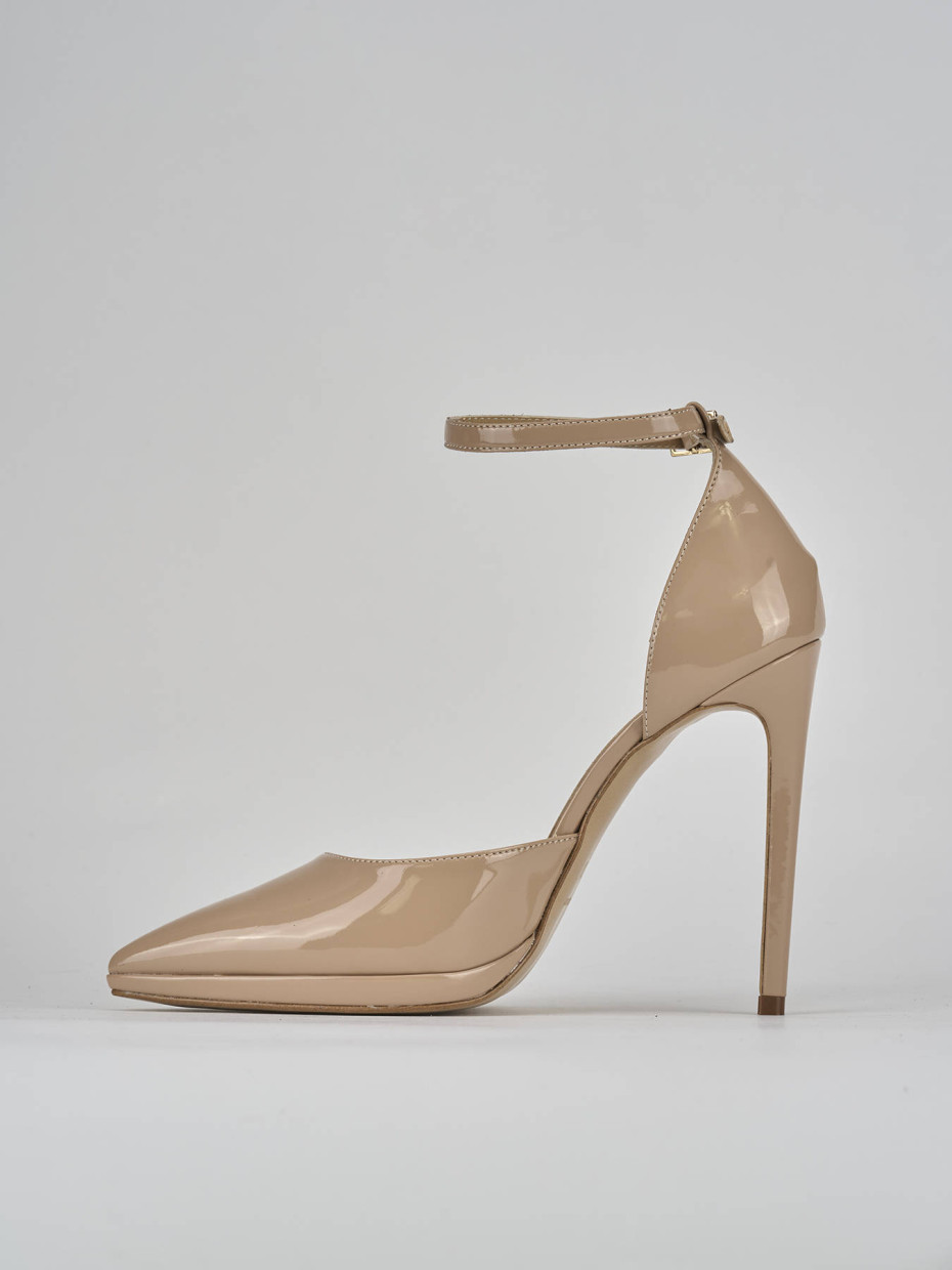 Décolleté e slingback tacco 11cm vernice rosa