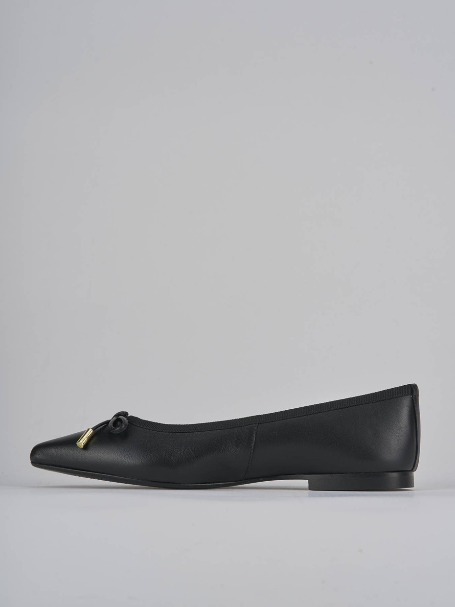 Ballerine tacco 1cm pelle nero