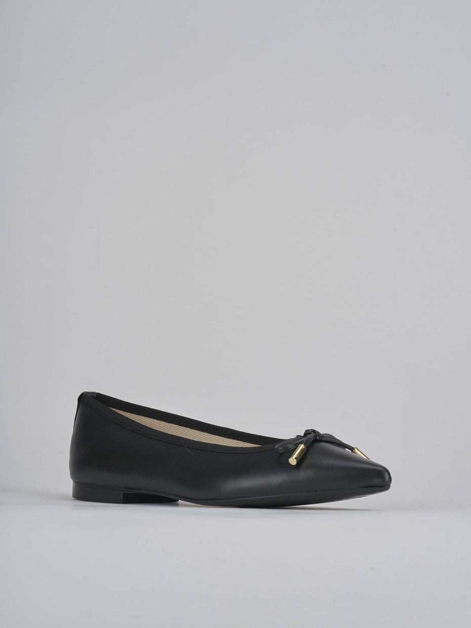 Ballerine tacco 1cm pelle nero