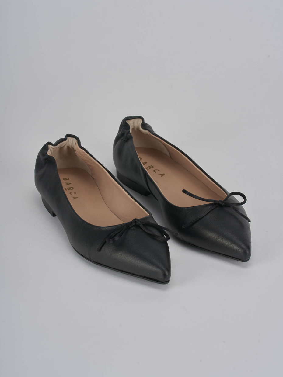 Ballerine tacco 1cm pelle nero