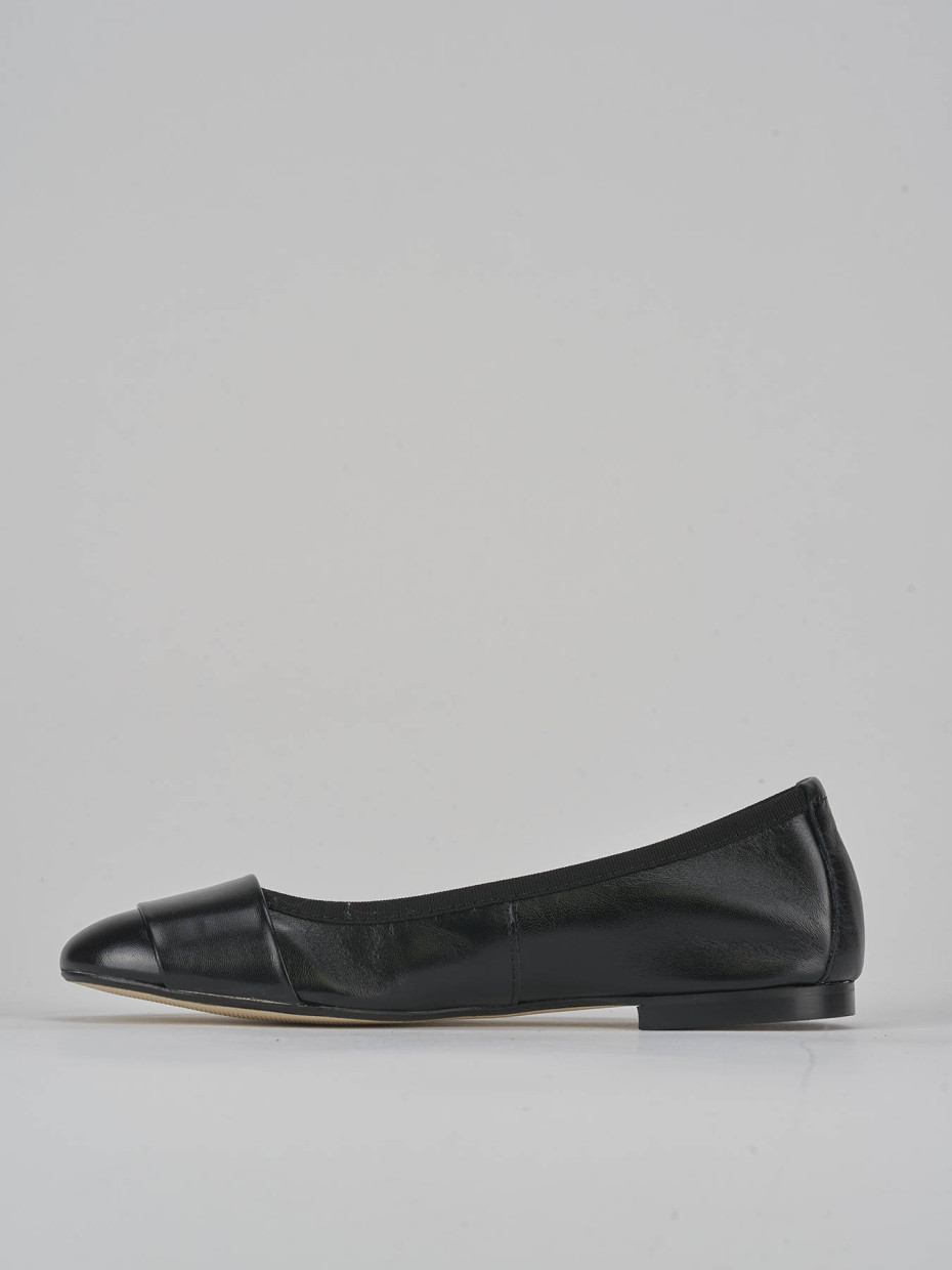 Ballerine tacco 1cm pelle nero