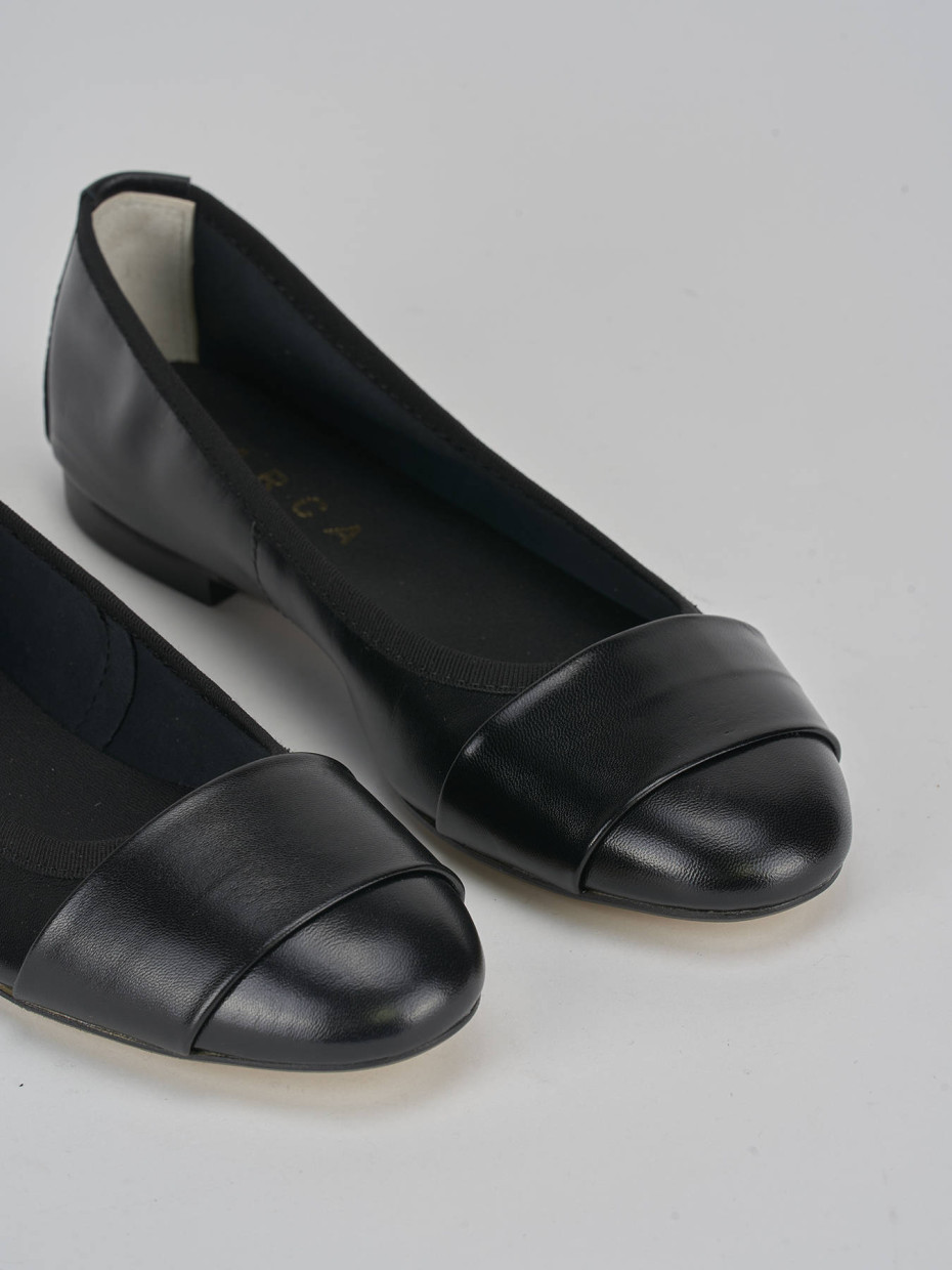 Ballerine tacco 1cm pelle nero