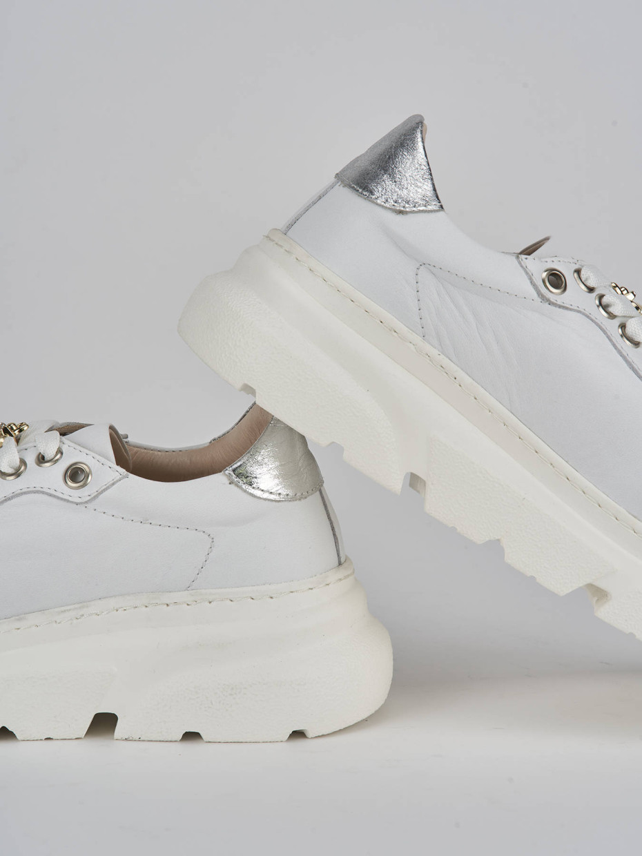 Sneakers pelle bianco