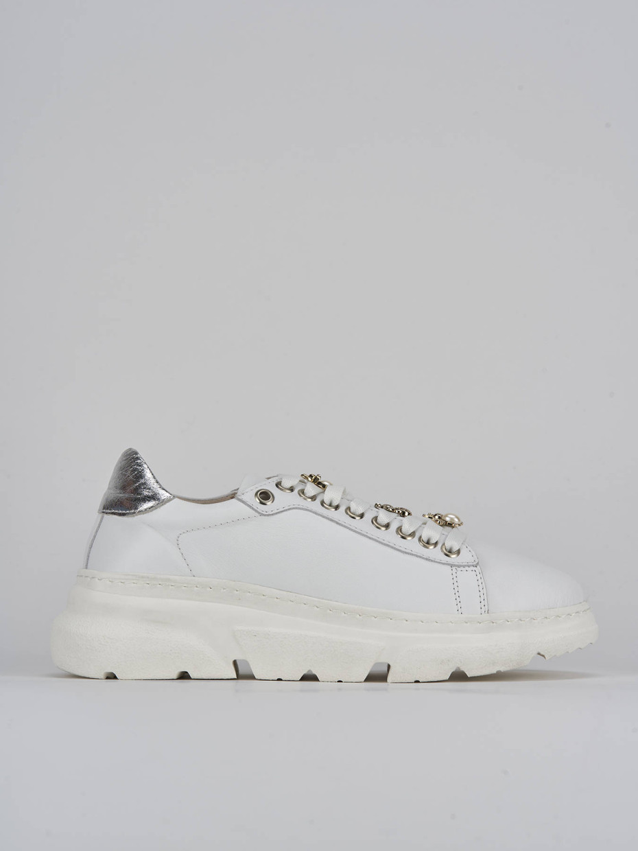 Sneakers pelle bianco