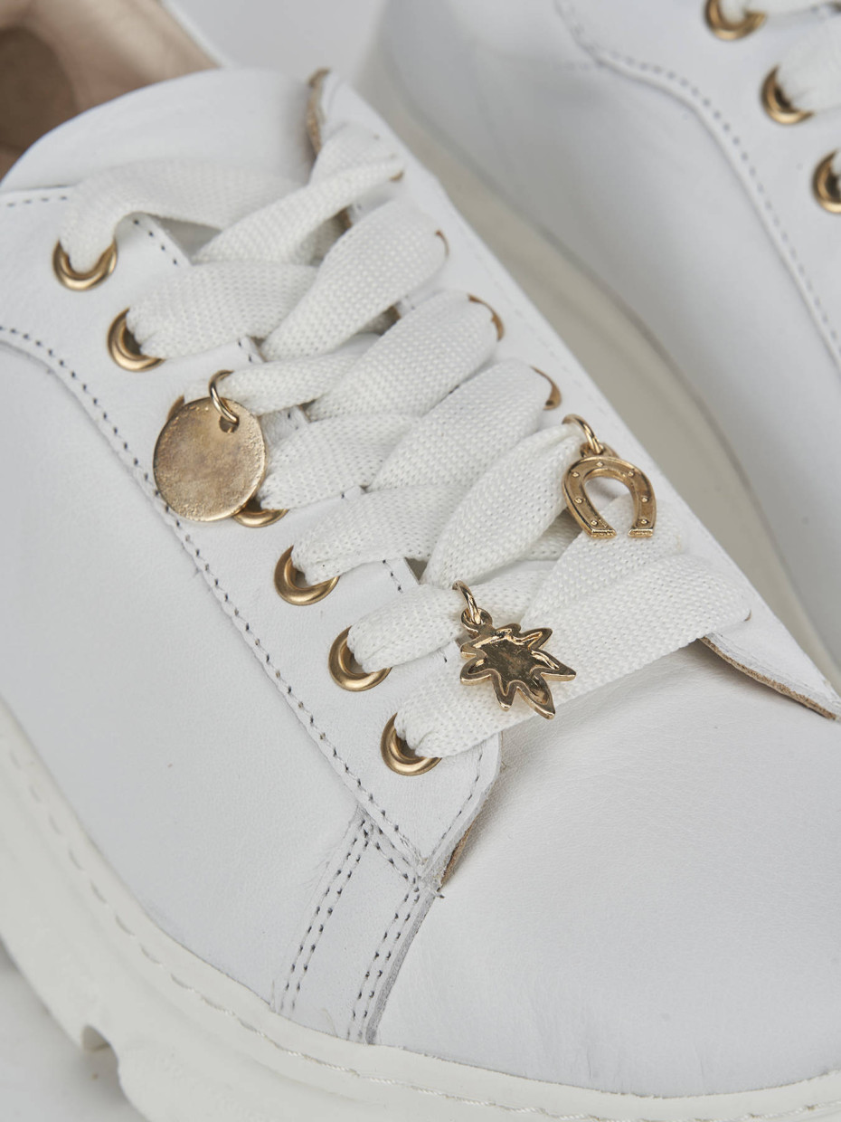 Sneakers pelle bianco