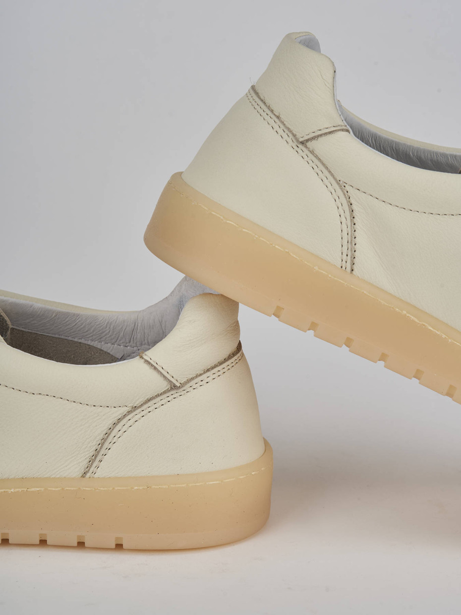 Sneakers pelle beige