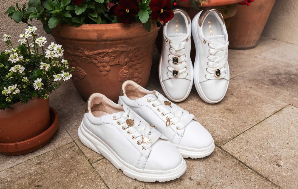 Sneakers pelle bianco