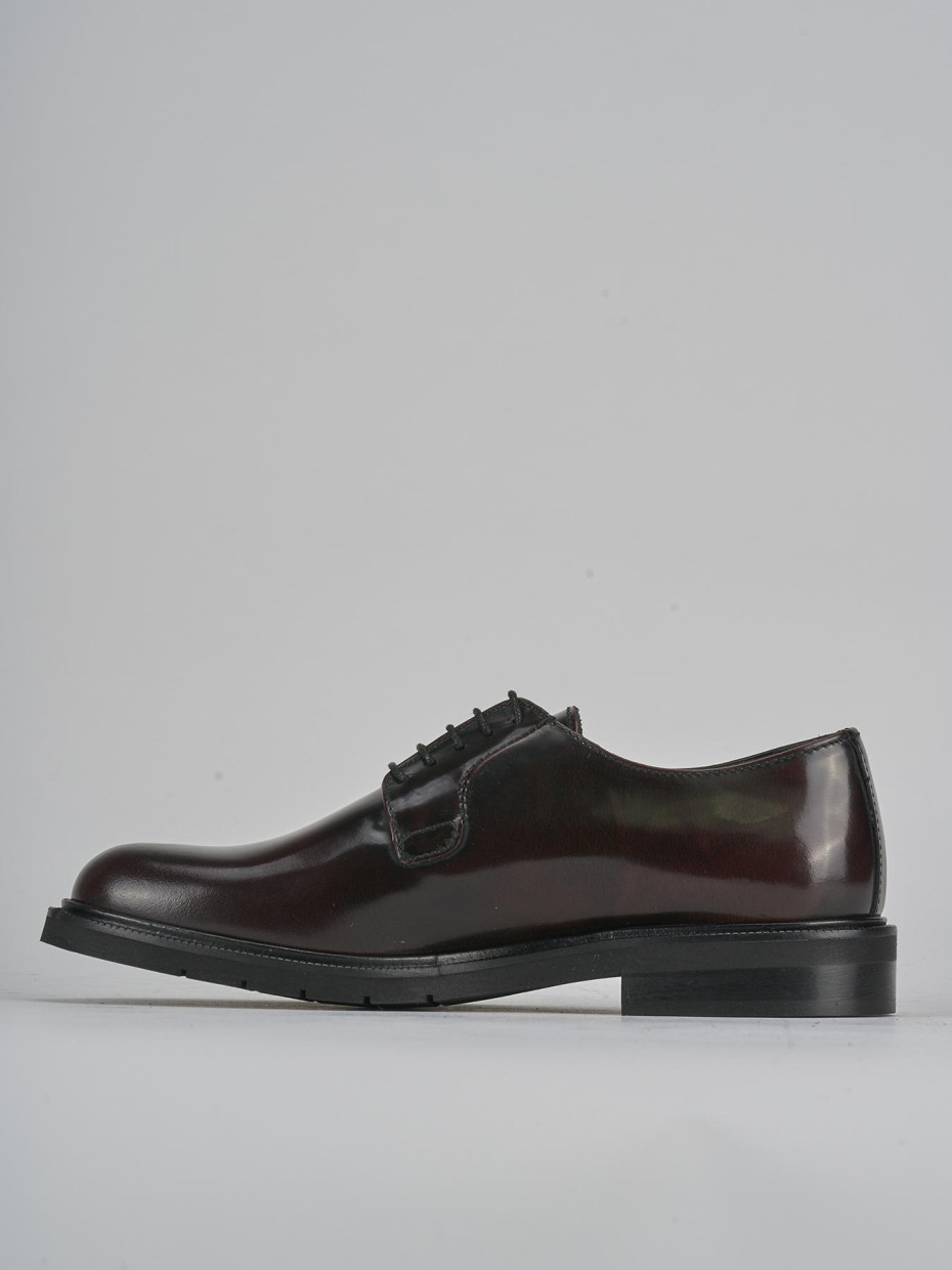 Stringate tacco 2cm pelle bordo'