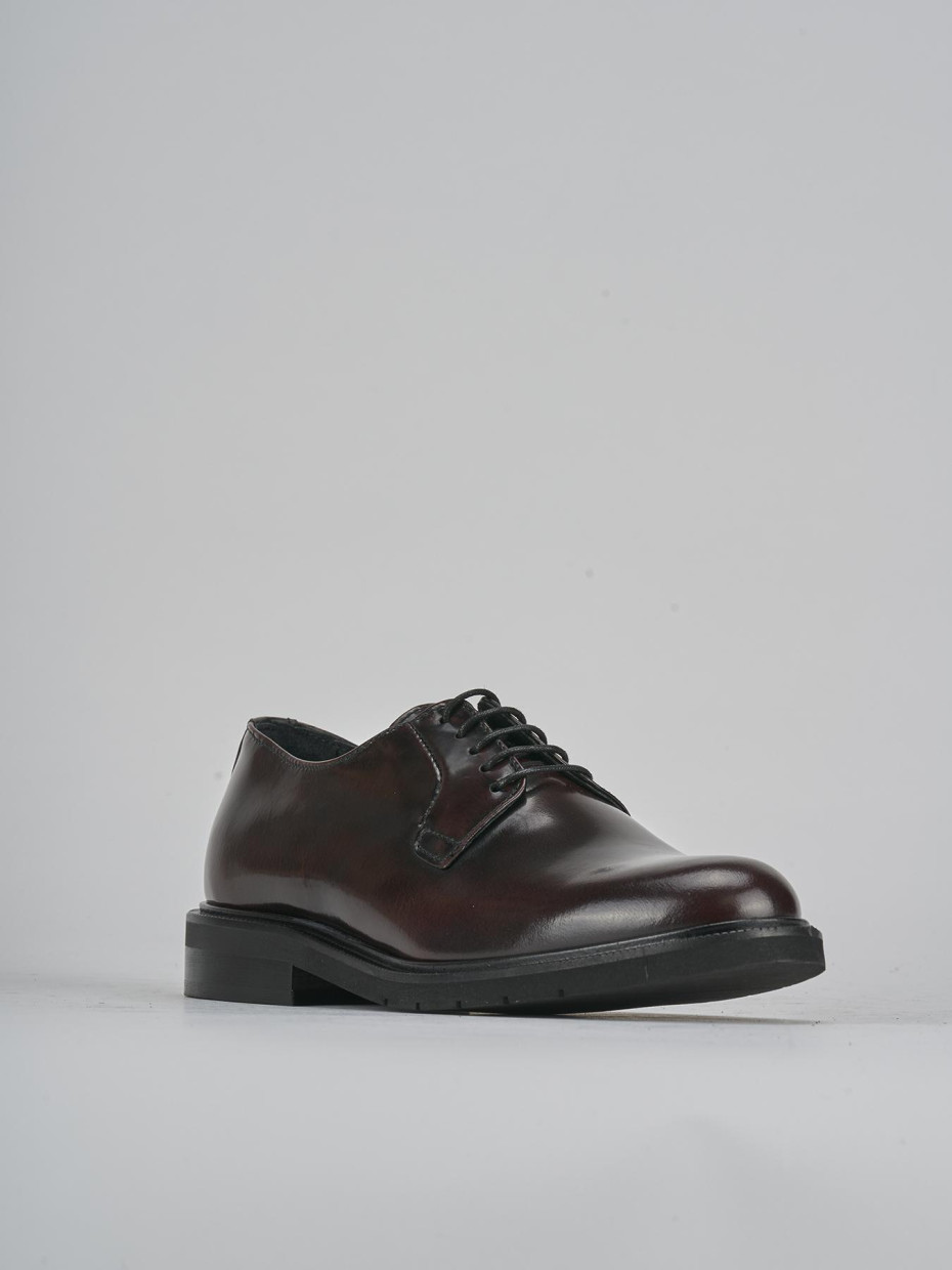 Stringate tacco 2cm pelle bordo'