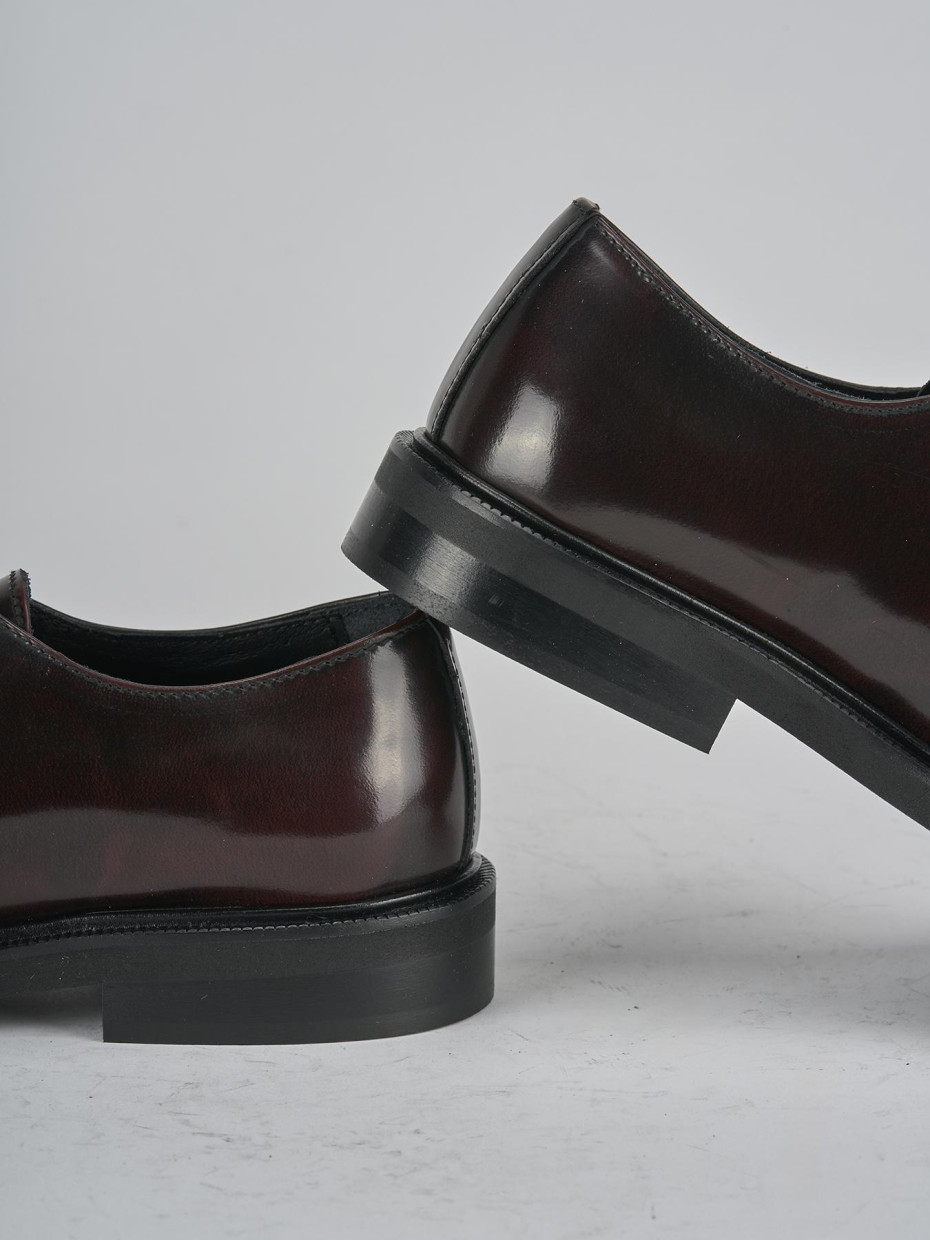 Stringate tacco 2cm pelle bordo'