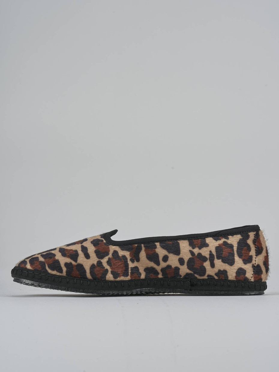 Ballerine tacco 1cm velluto multicolor