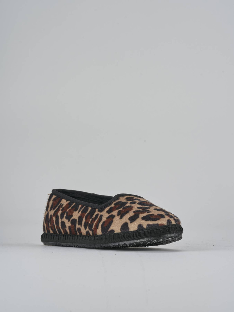 Ballerine tacco 1cm velluto multicolor