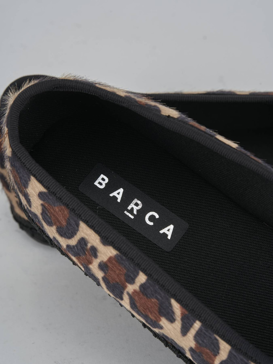 Ballerine tacco 1cm velluto multicolor