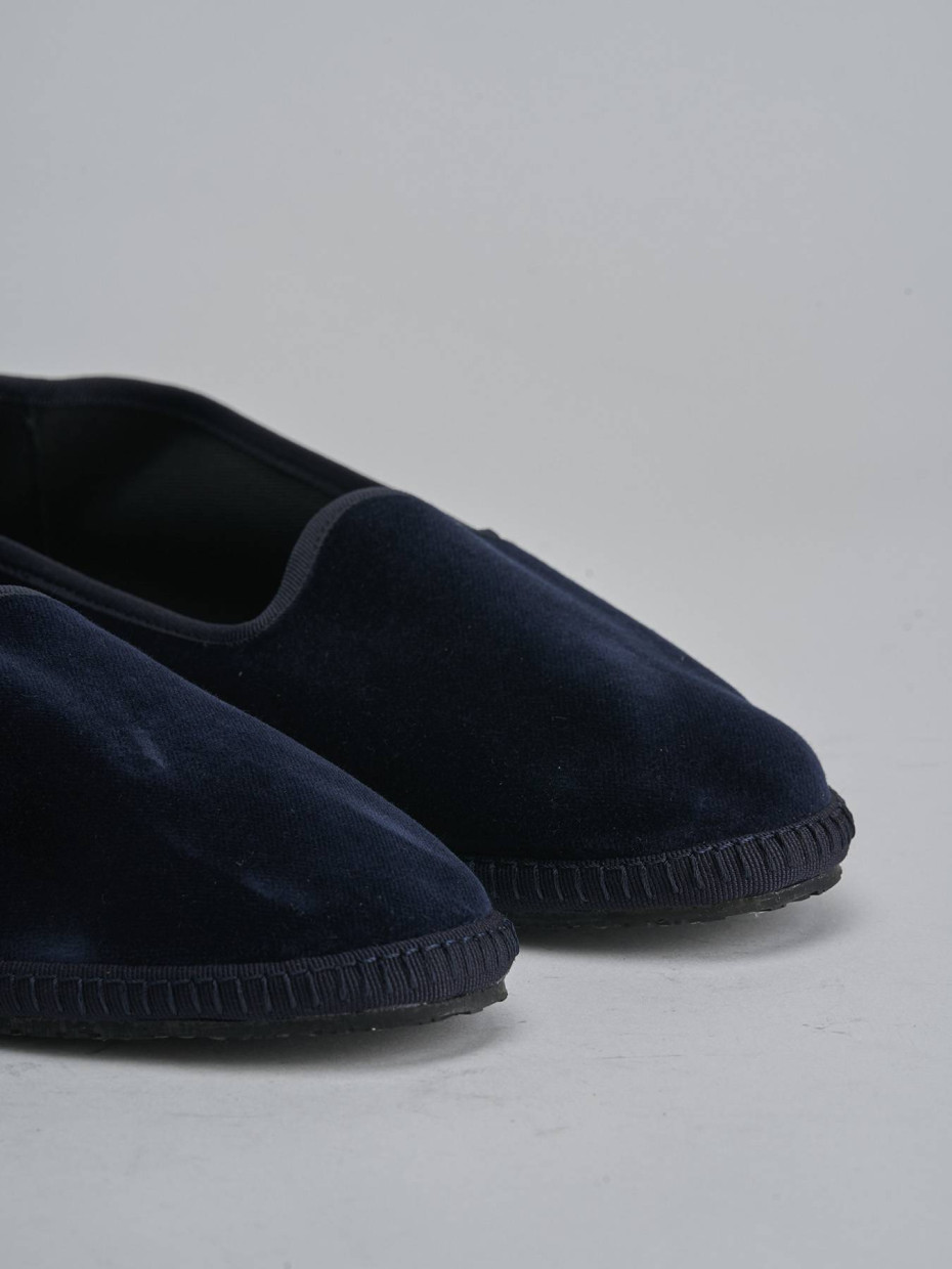 Mocassini velluto blu