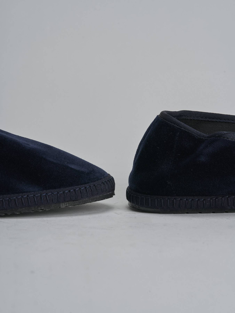 Mocassini velluto blu