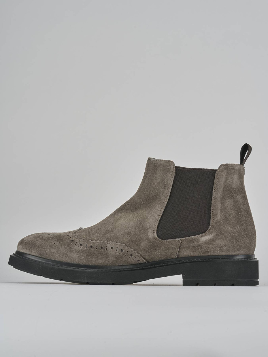 Stivaletti camoscio beige