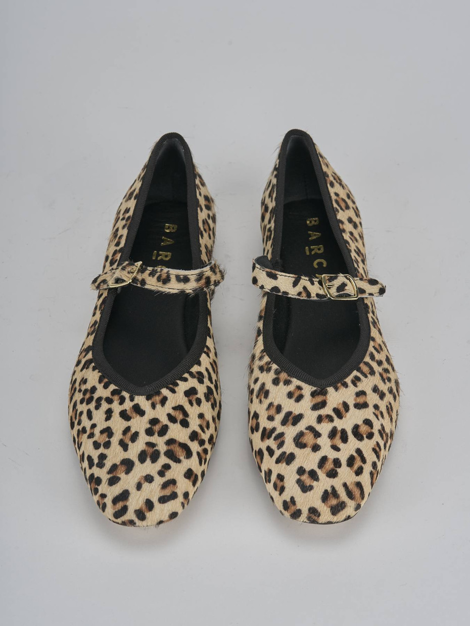 Ballerine tacco 1cm cavallino multicolor Barca Stores