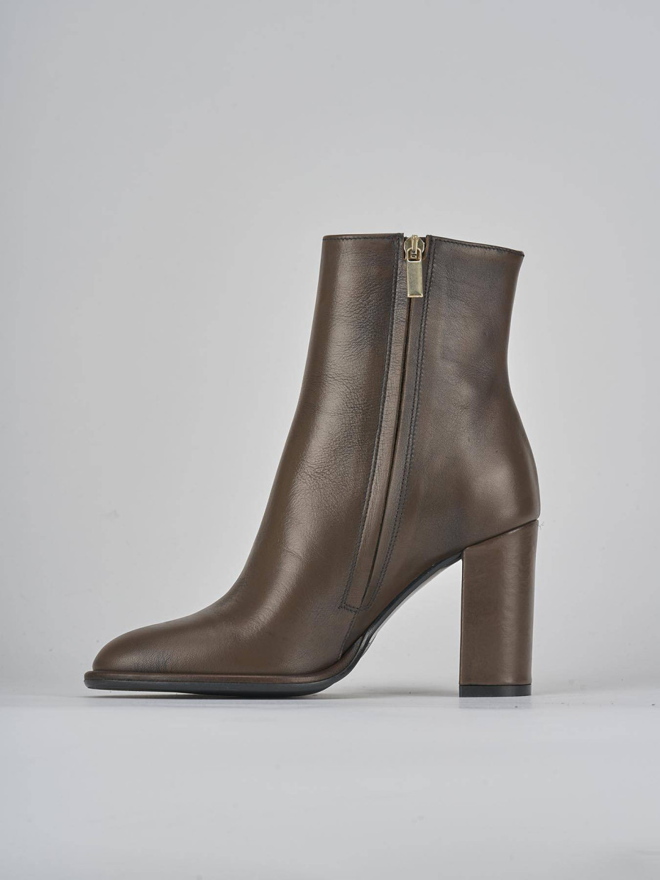 Stivaletti tacco 9cm pelle testa