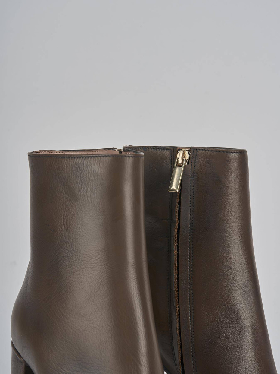 Stivaletti tacco 9cm pelle testa