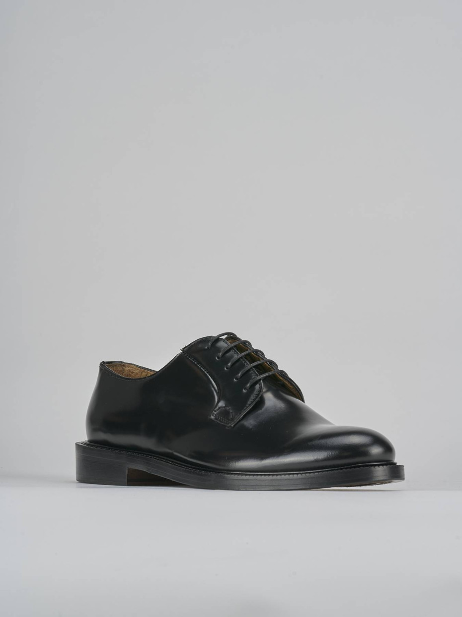 Stringate pelle nero