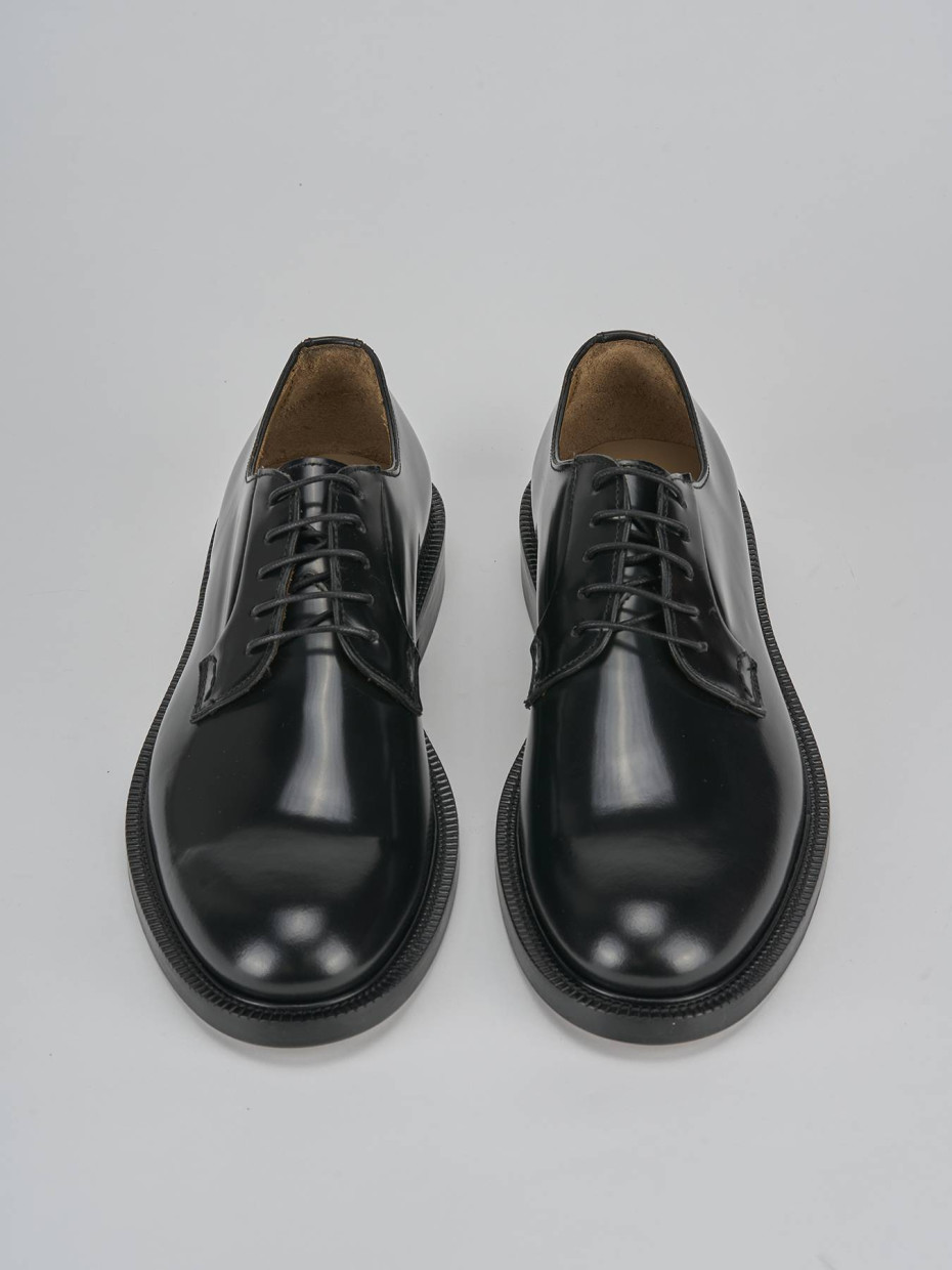 Stringate pelle nero
