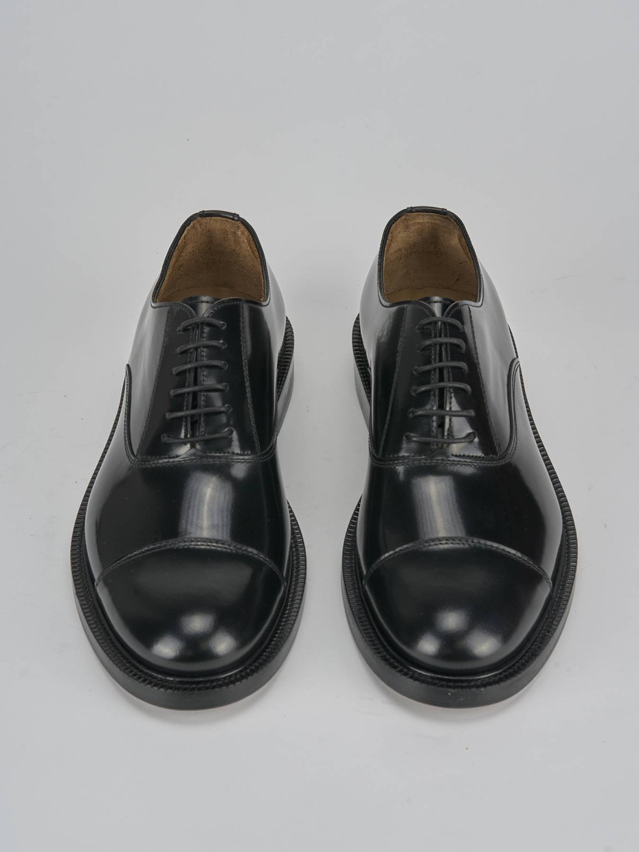 Stringate pelle nero