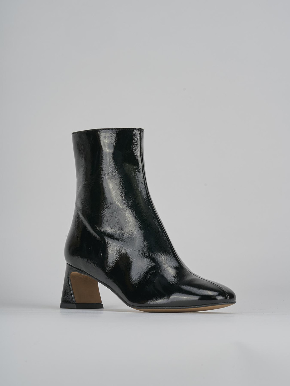 Stivaletti tacco 5cm vernice nero Barca Stores