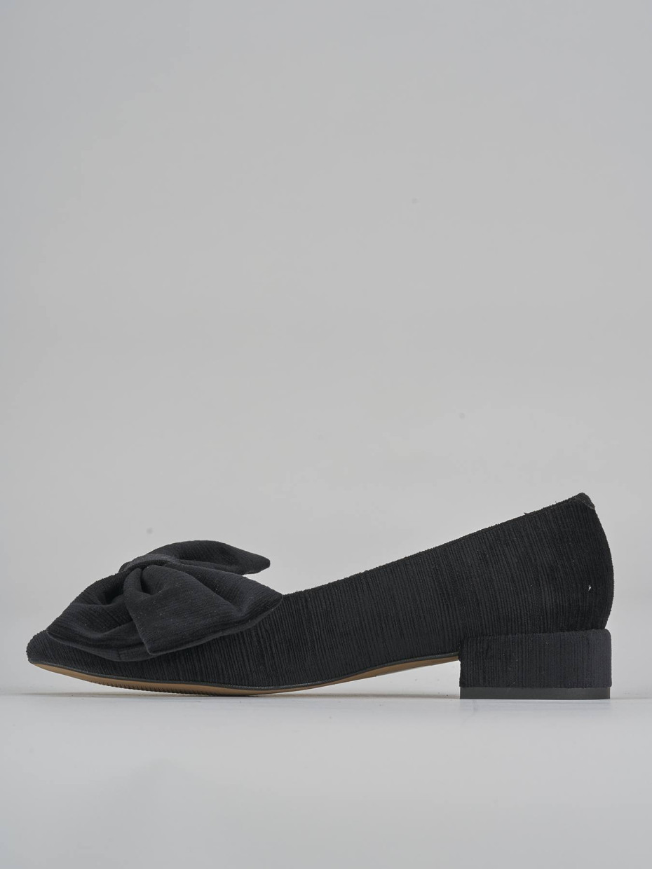 Ballerine tacco 2cm pelle nero