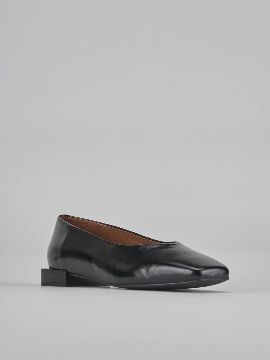 Ballerine tacco 1cm pelle nero