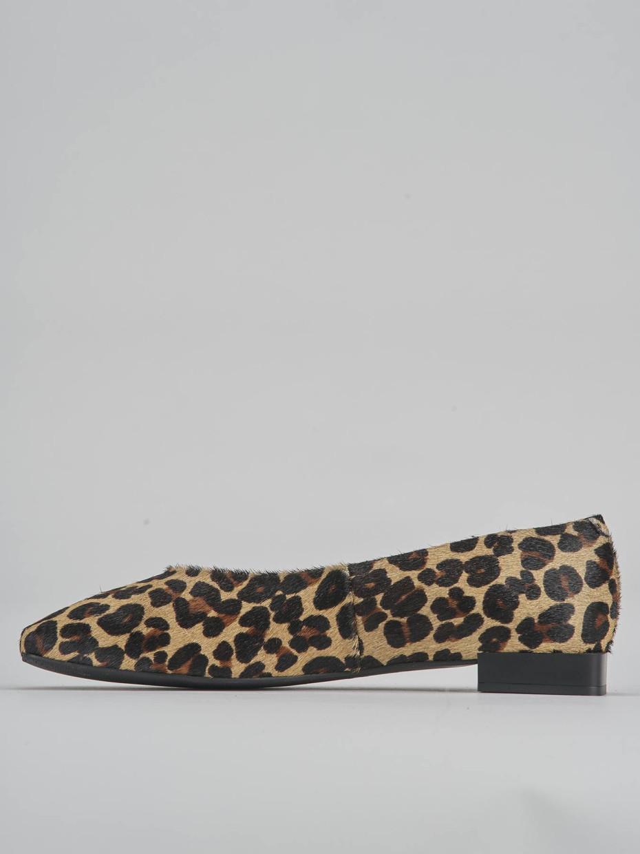 Ballerine tacco 1cm pelle multicolor