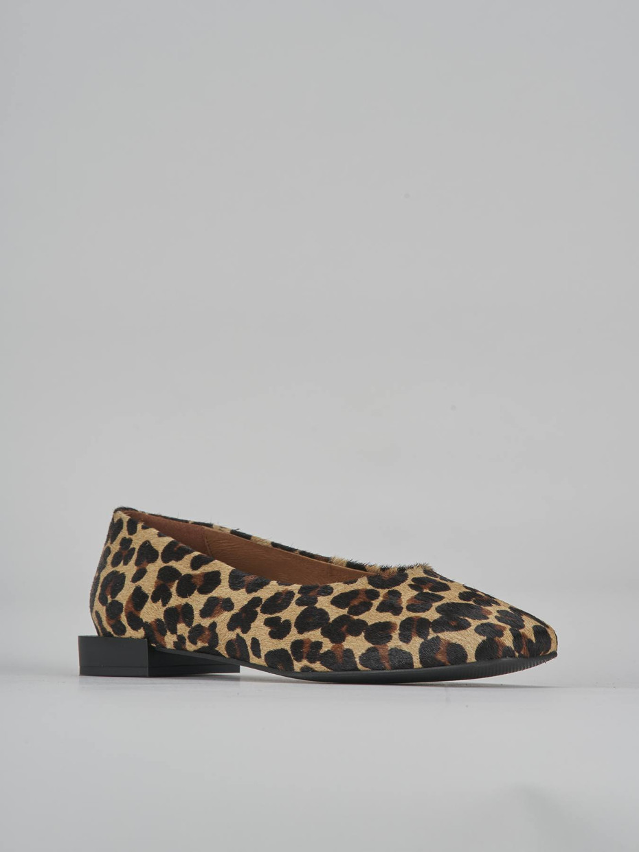 Ballerine tacco 1cm pelle multicolor