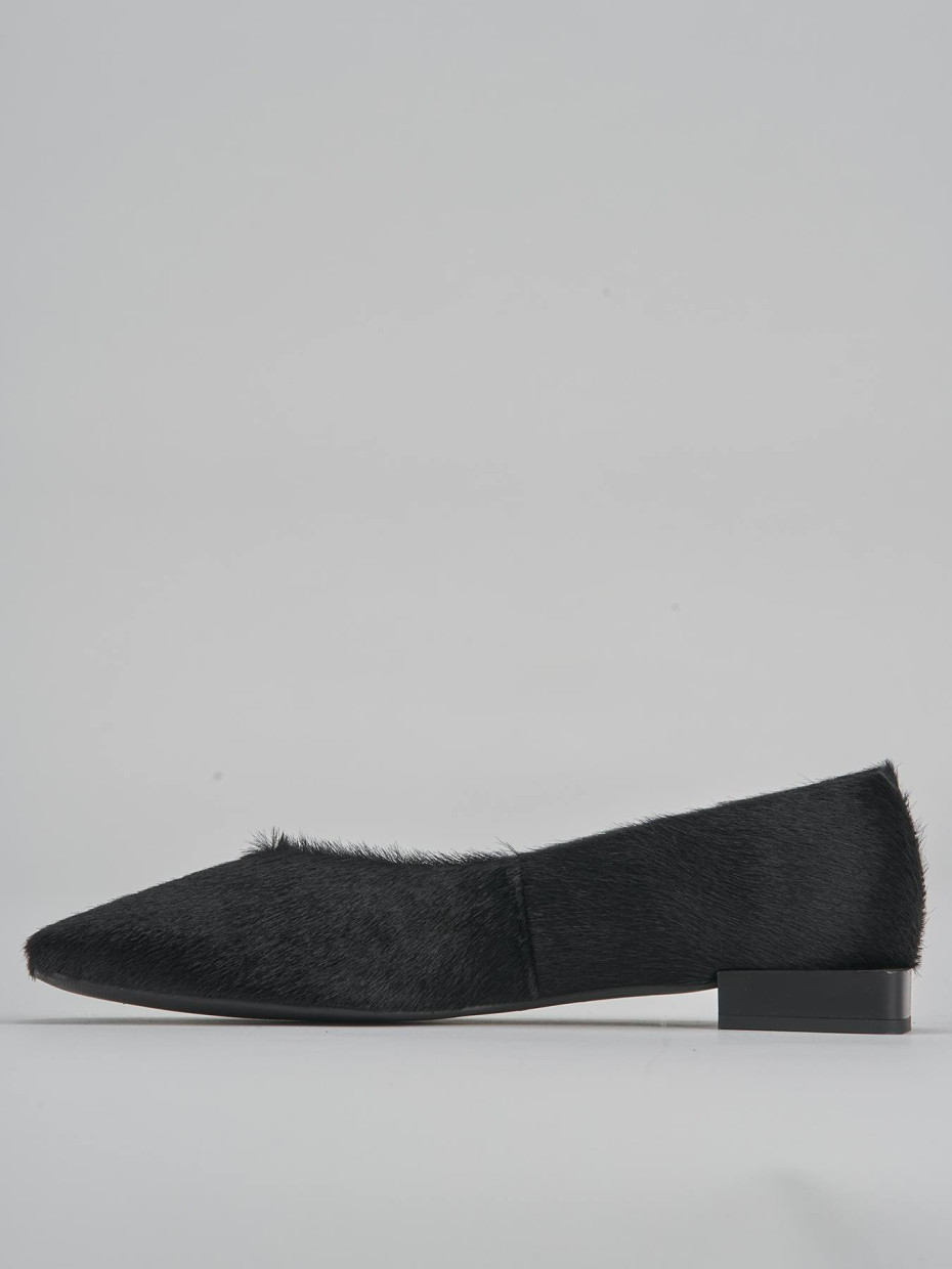 Ballerine tacco 1cm pelle nero