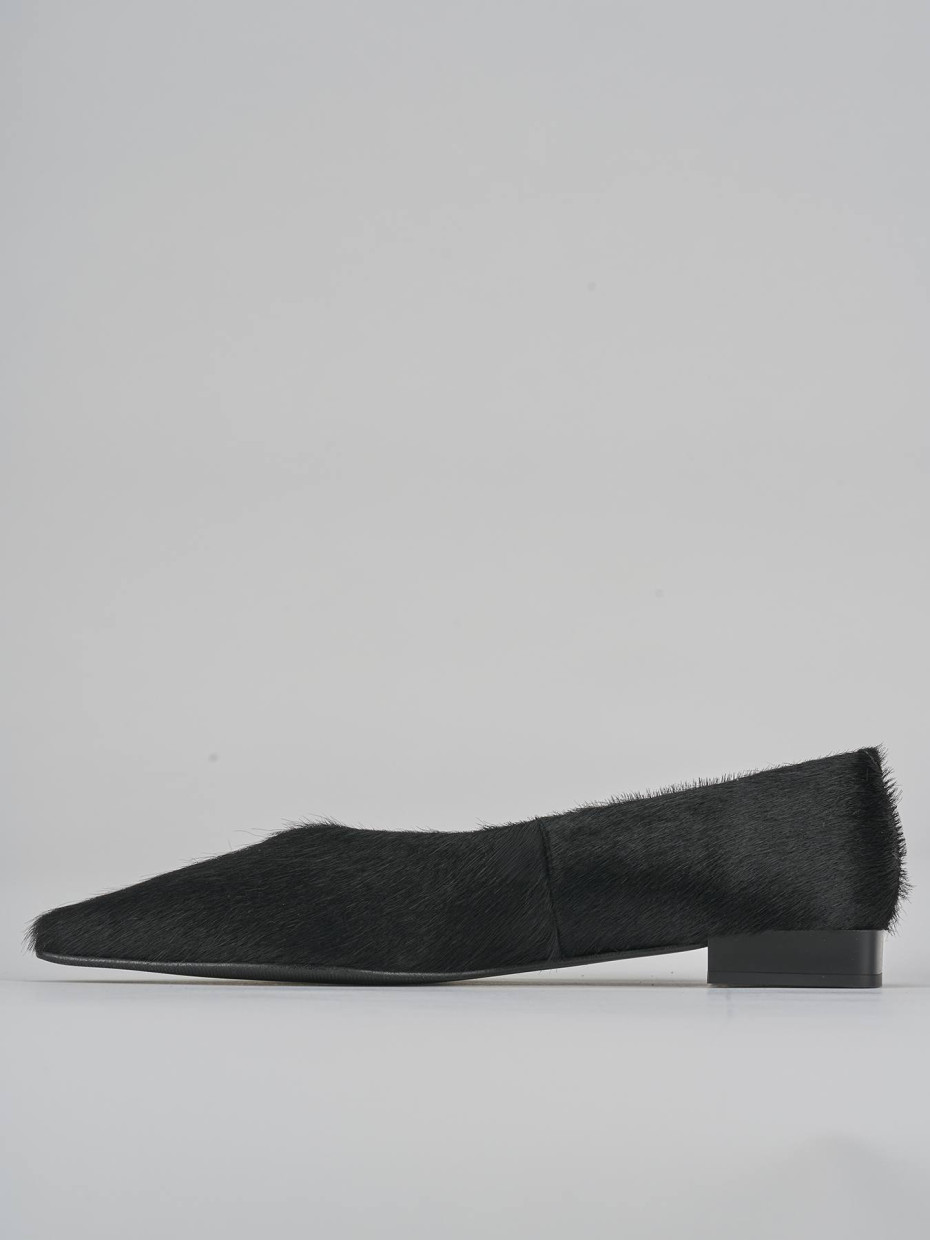 Ballerine tacco 1cm pelle nero