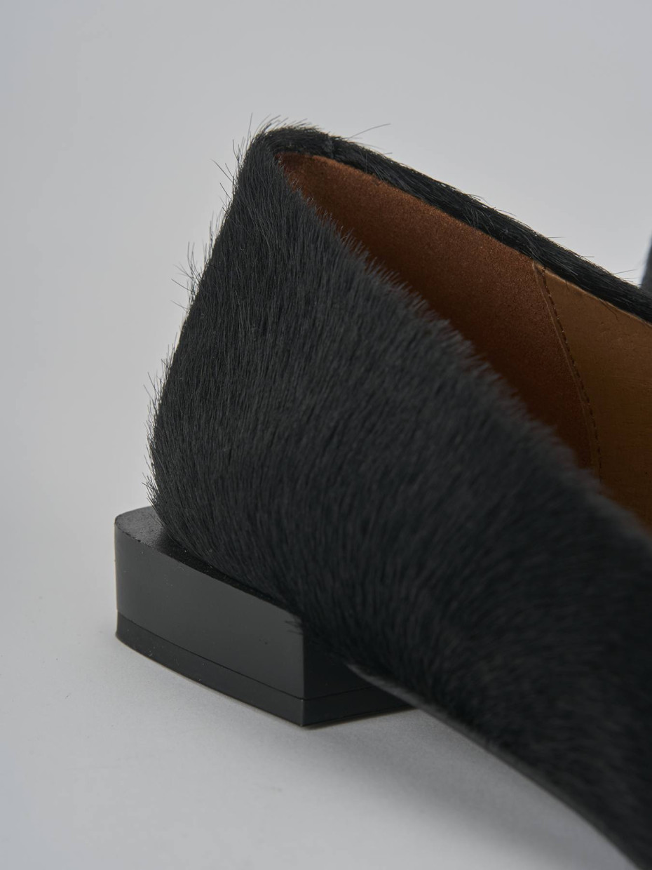 Ballerine tacco 1cm pelle nero