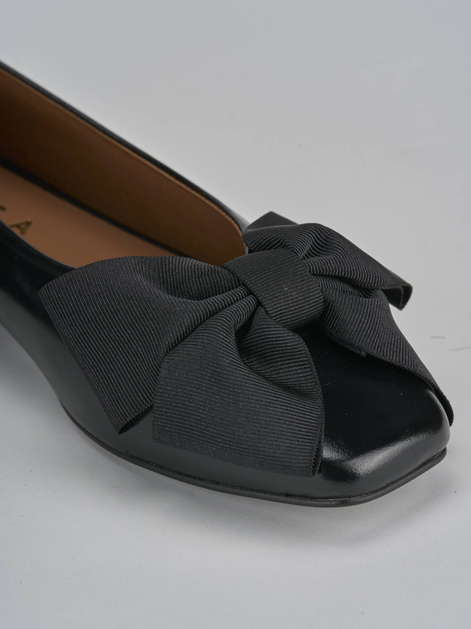 Ballerine tacco 1cm pelle nero