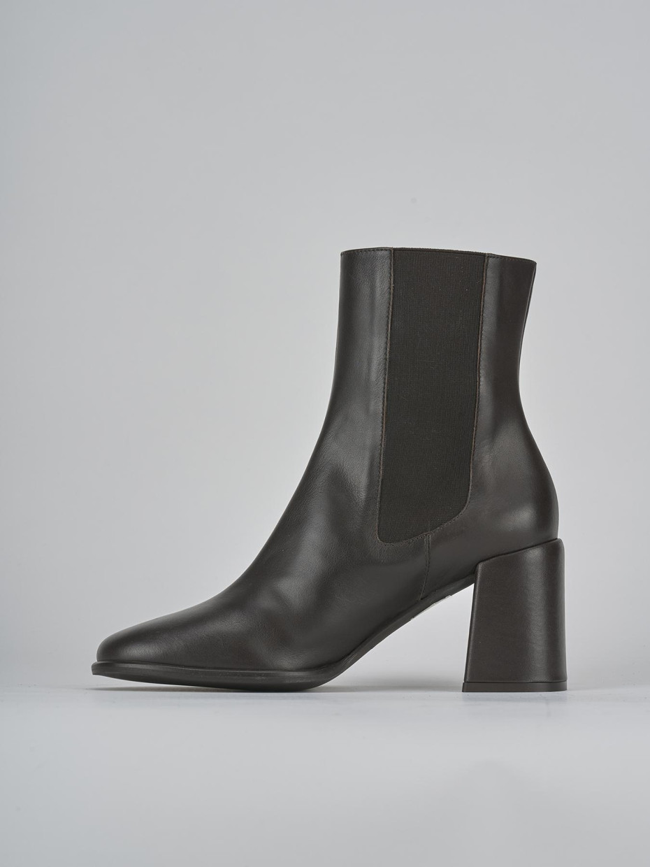 Stivaletti tacco 7cm pelle testa