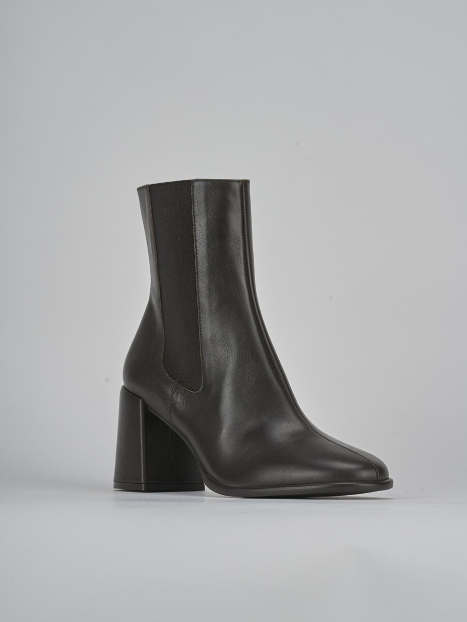 Stivaletti tacco 7cm pelle testa