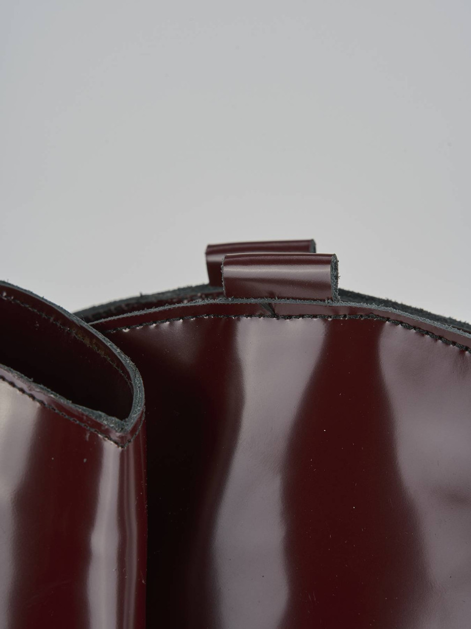 Stivali tacco 2cm pelle bordo'