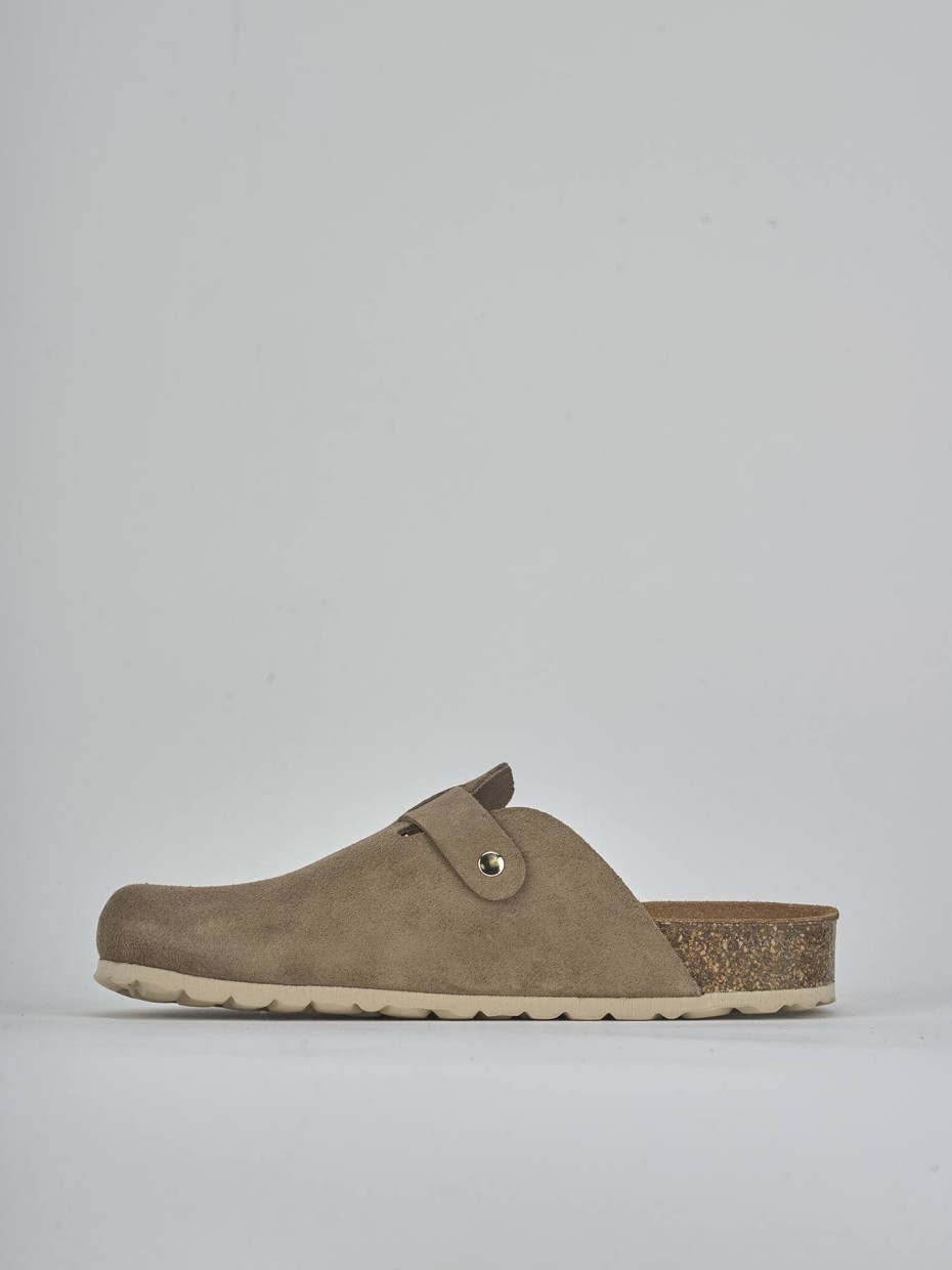 Ciabatte camoscio beige