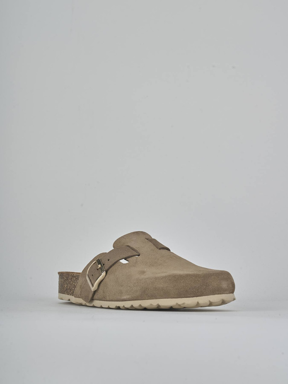 Ciabatte camoscio beige