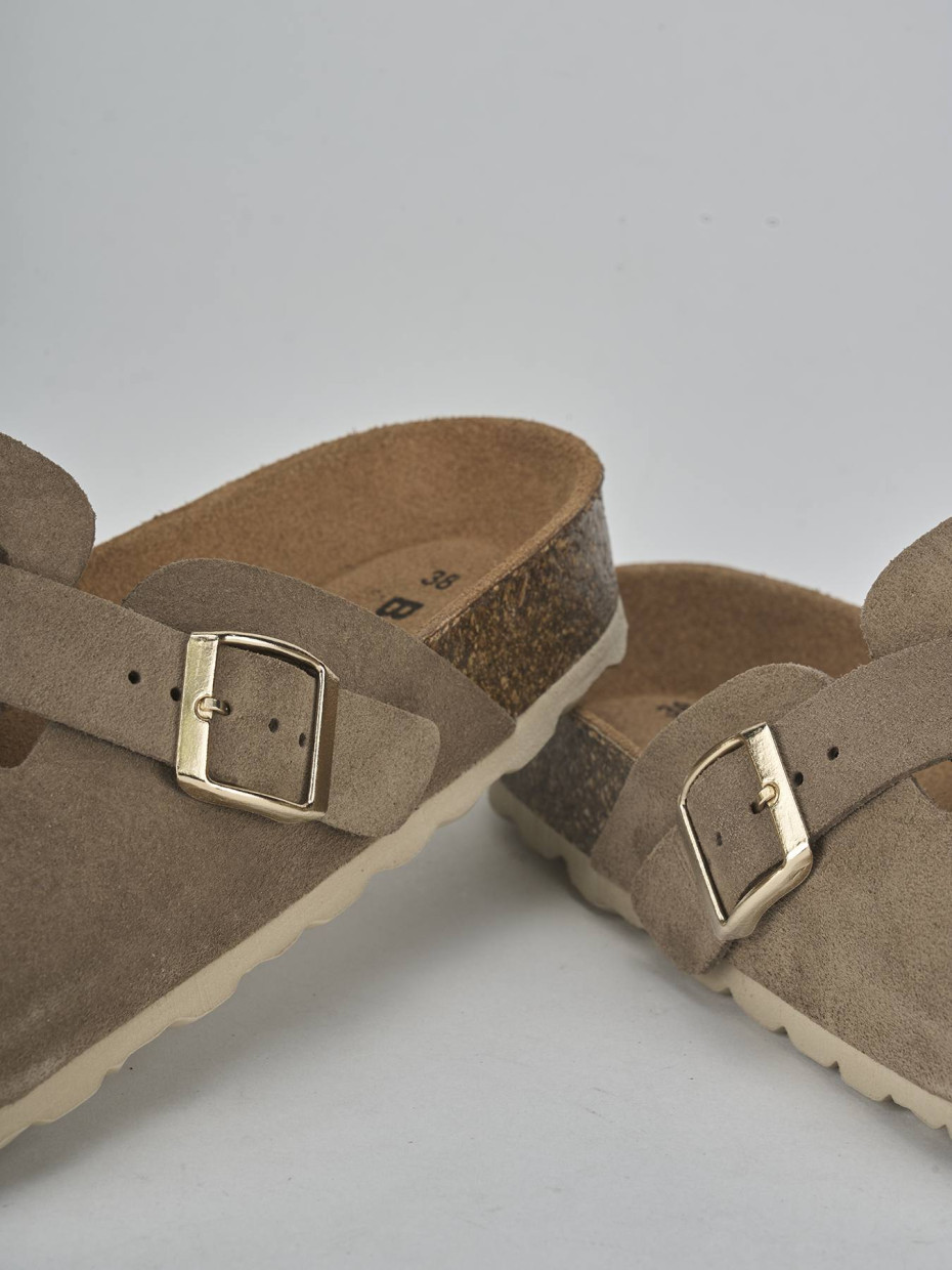Ciabatte camoscio beige