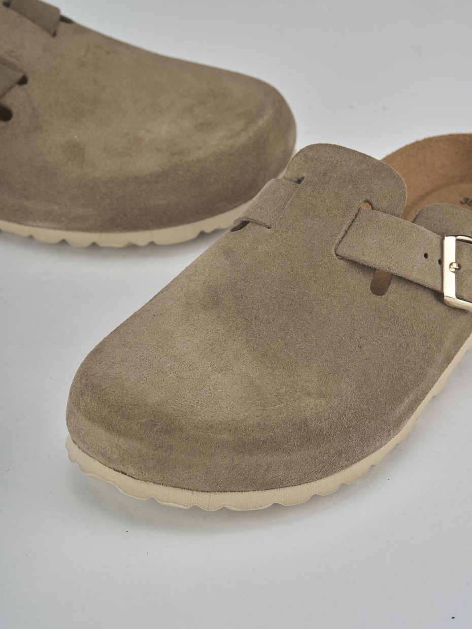 Ciabatte camoscio beige