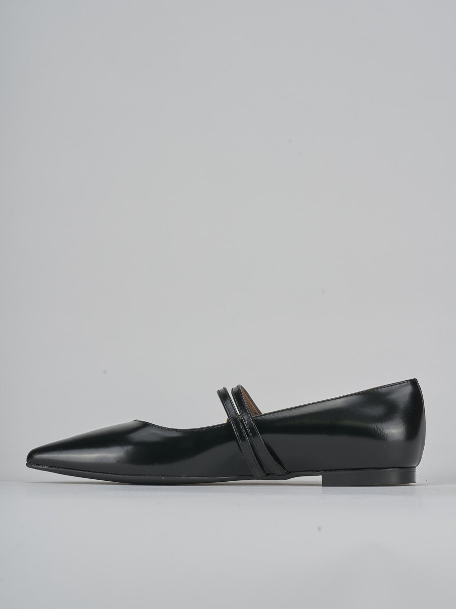 Ballerine tacco 1cm pelle nero