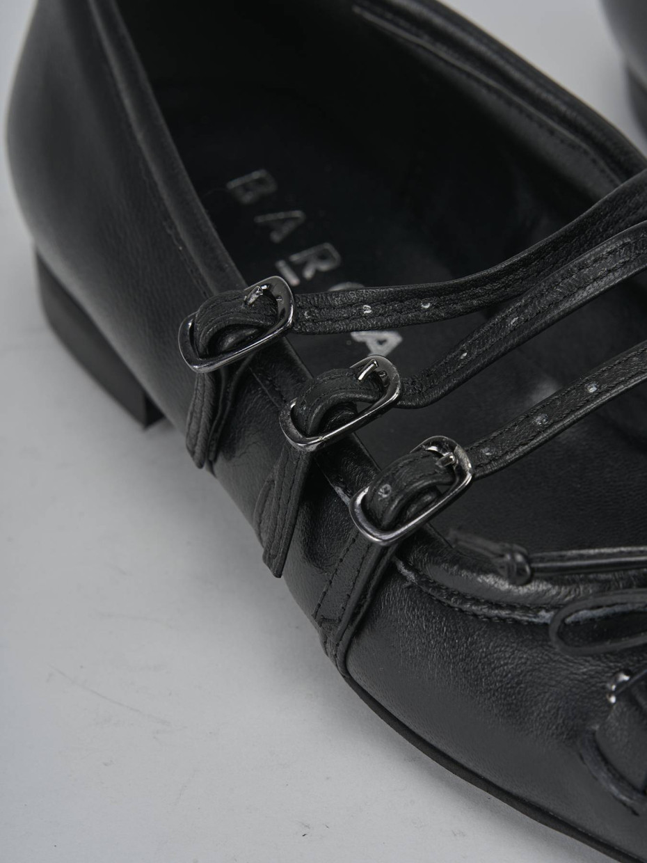 Ballerine tacco 1cm pelle nero
