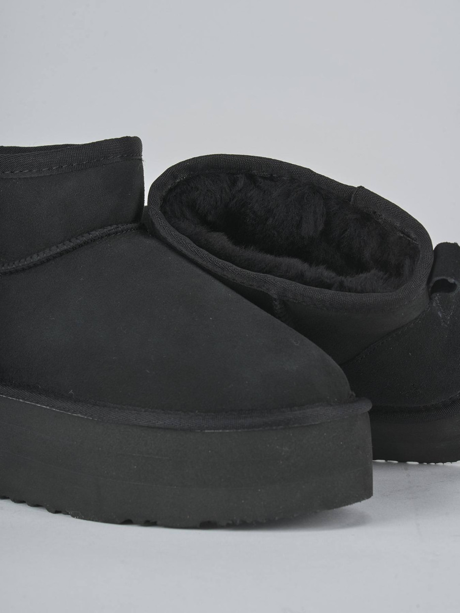Stivaletti camoscio nero