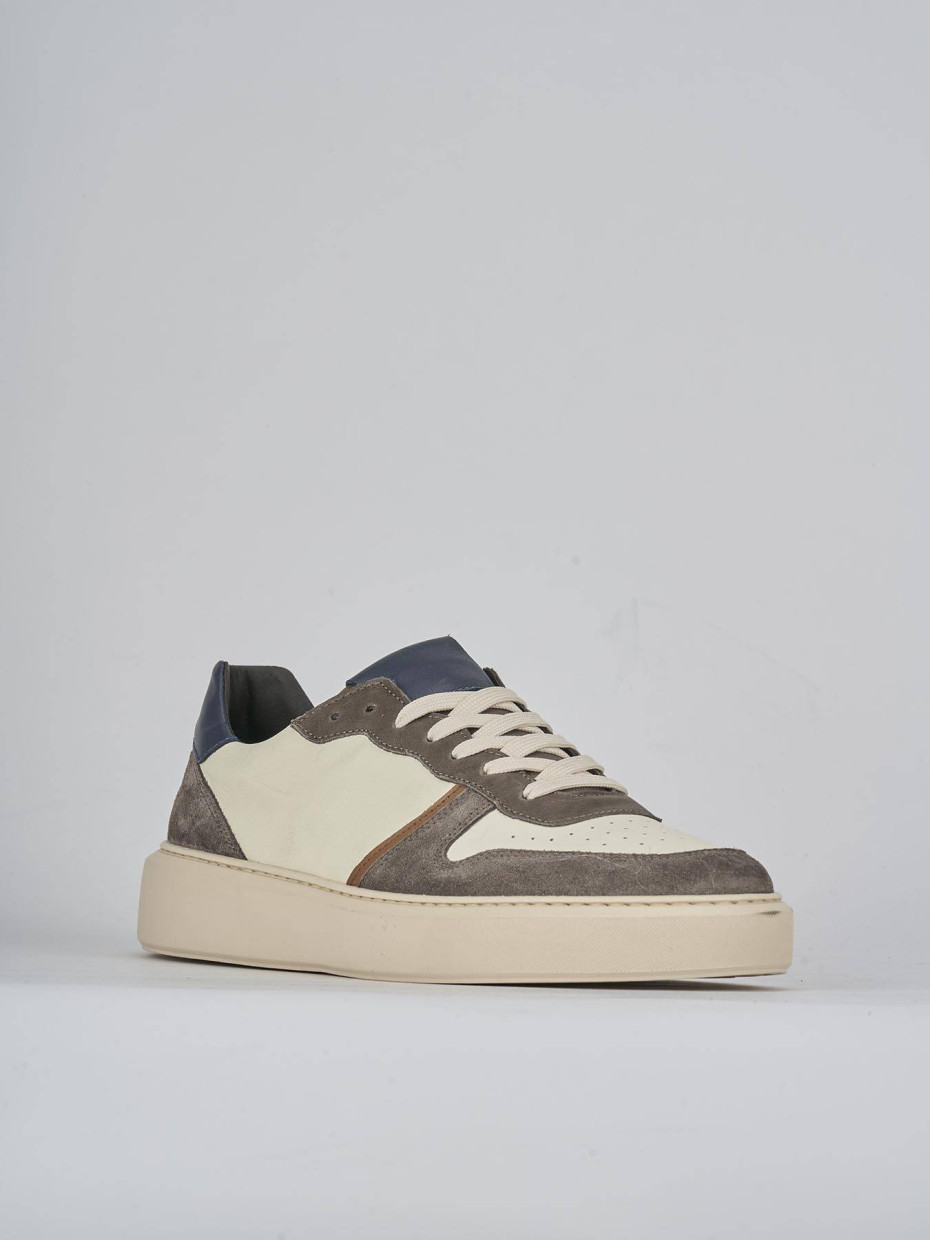 Sneakers pelle grigio